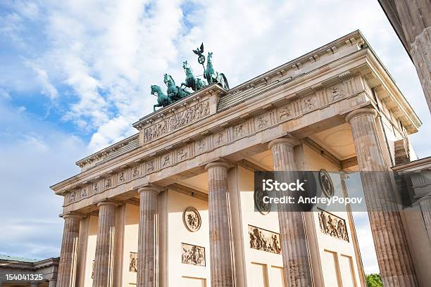 Brandenburg Gate In Berlin Stock Photo - Download Image Now - Berlin, Architectural Column, Architecture