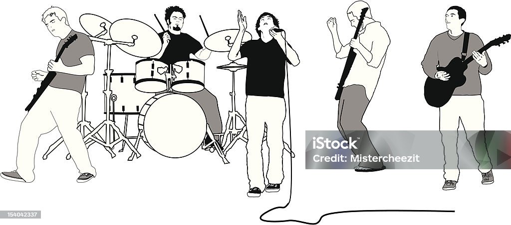 Band Instrumental Vector Vector Band Stock Illustration - Download Image Now - Choice ...