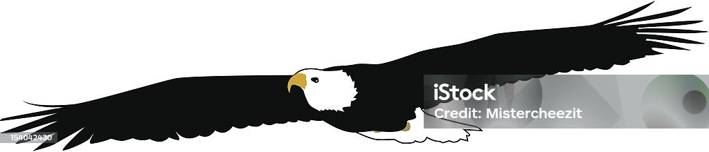 Парящий Eagle - Векторная графика Орлёнок роялти-фри