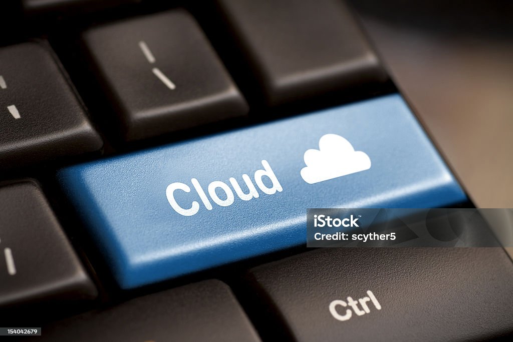 Cloud computing - Lizenzfrei Blau Stock-Foto