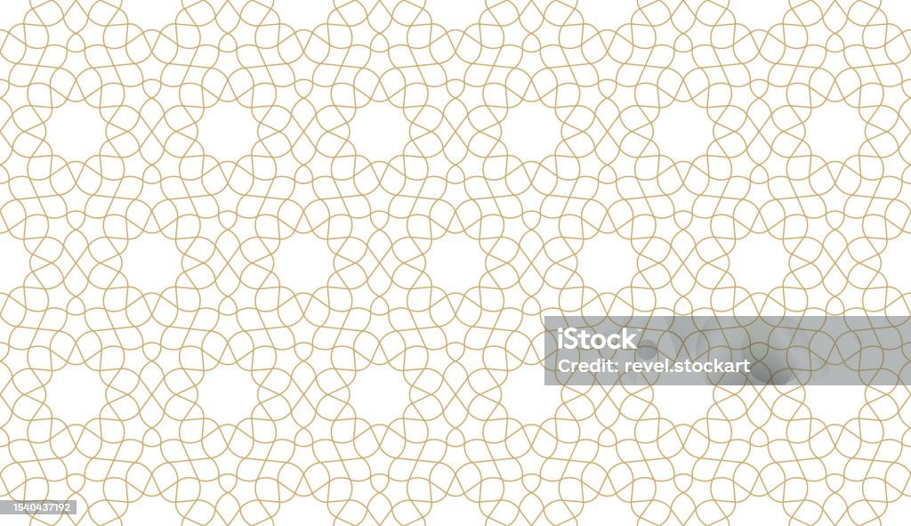 Arabian Abstract Seamless Geometric Pattern In Authentic Arabian Style Stock ...