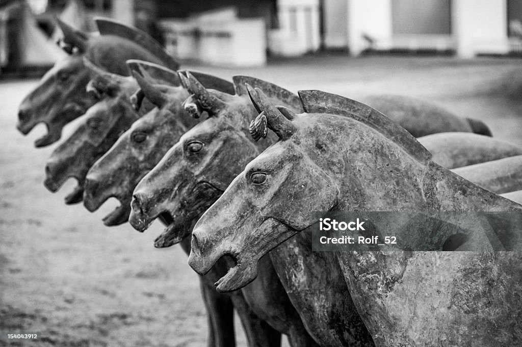 Caballos de terracota - Foto de stock de Antigualla libre de derechos