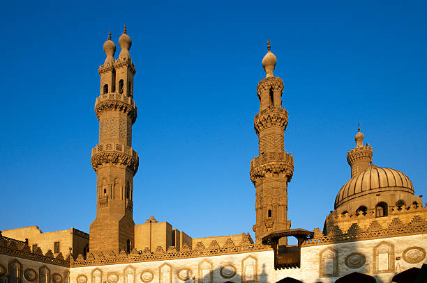 al-azhar university et la mosquée, le caire, égypte - al azhar photos et images de collection