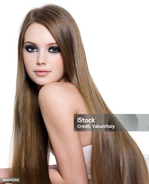 Sexy Girl With Beautiful Long Hair Stock Photo - Download Image Now - Human Hair, Shiny, Smooth