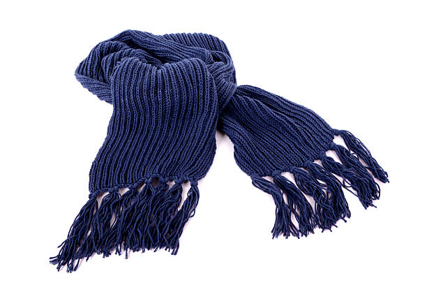 blaue winter schal - blue wool stock-fotos und bilder