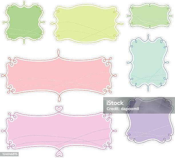 Cute Vintage Frames Stock Illustration - Download Image Now - Baseball Tag, Antique, Architecture