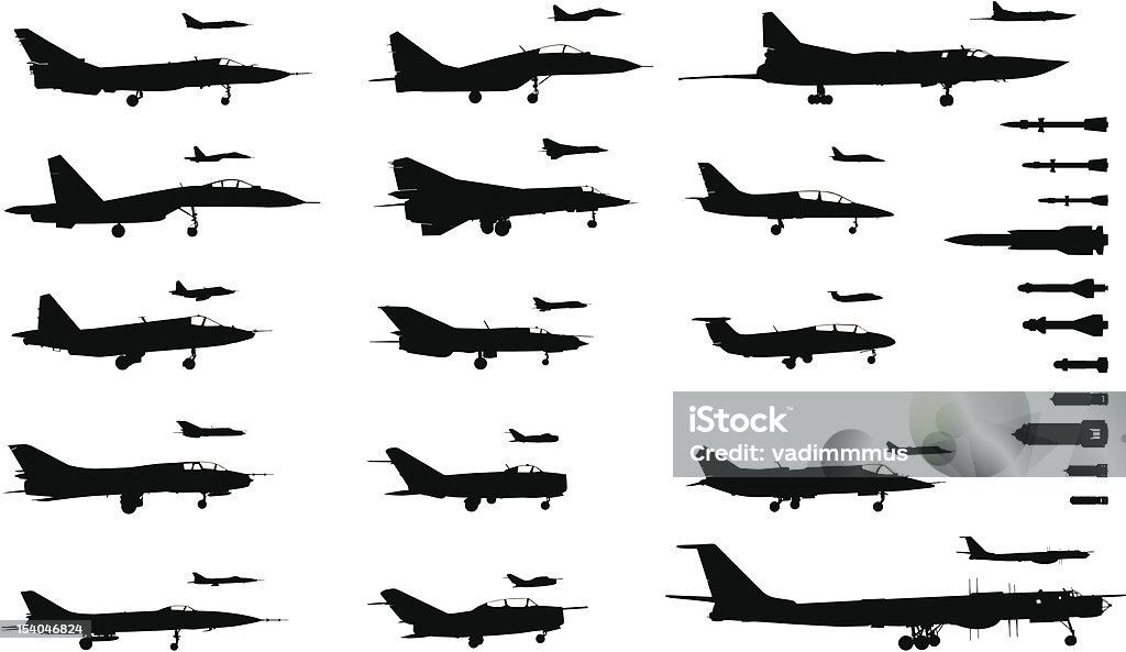 Самолетов - Векторная графика Русские войска роялти-фри