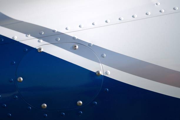 istock Riveting an aircraft on the example of a fuselage fragment 1540469379
