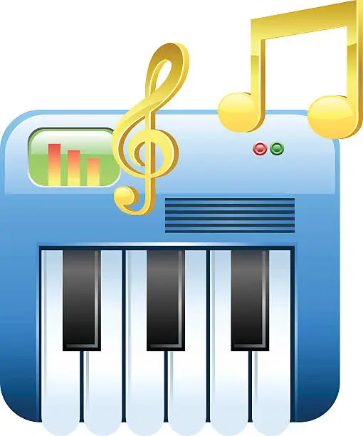 Vector illustration of Piano Music