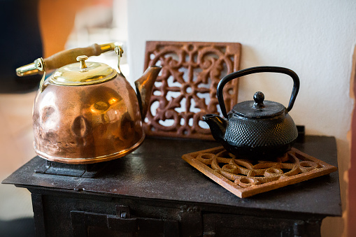 Decorative antique teapot set - Buenos Aires - Argentina