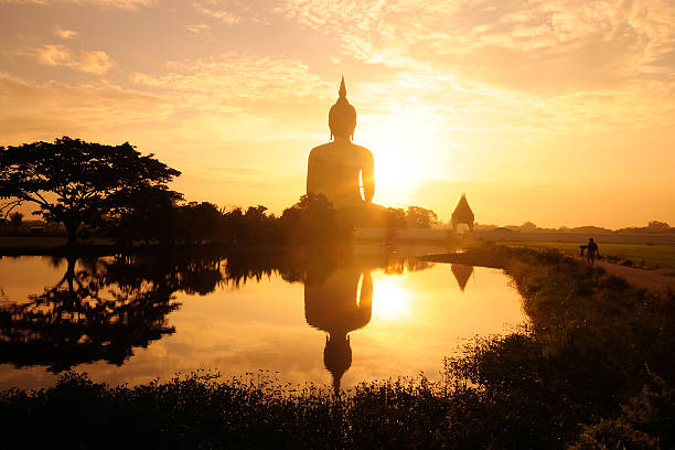 istock Buddha sunrise in the morning 154048251
