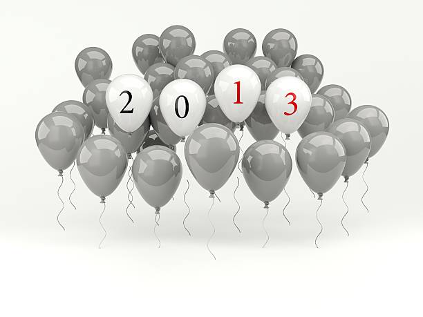 istock Air balloons with 2013 New Year sign 154048667