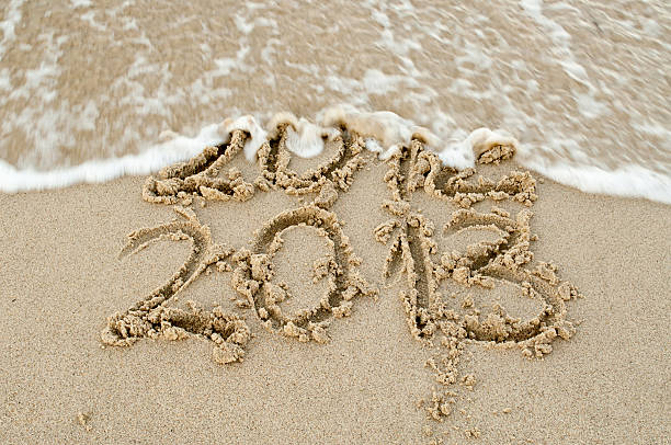 bald neues jahr 2013 - 2013 beach new years eve new years day stock-fotos und bilder