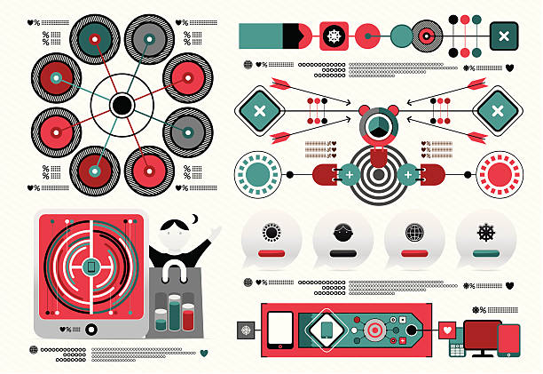 detailed collection for infographic vector art illustration