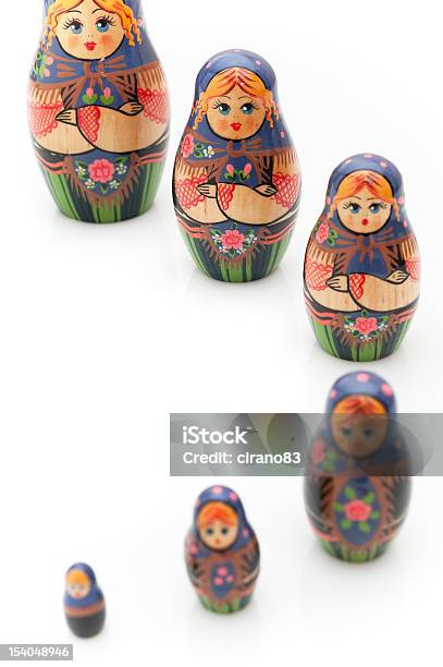 Matrioshka Ruso Foto de stock y más banco de imágenes de Muñeca Rusa - Muñeca Rusa, Rusia, Foto de estudio