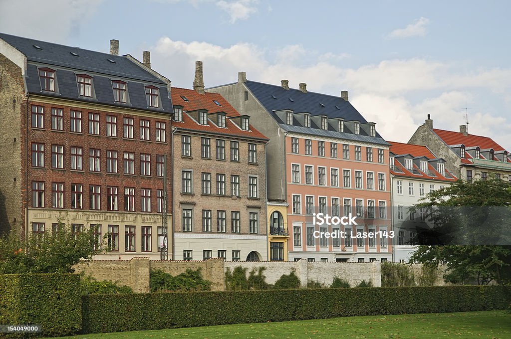 Maisons colorées ancien appartement à Copenhague, au Danemark. - Photo de Copenhague libre de droits