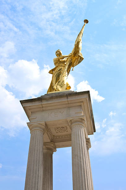 A Monument of Remembrance in Luxembourg City, raised in memory of all Luxembourg soldiers who died for their country in the First and Second World War and Korea.