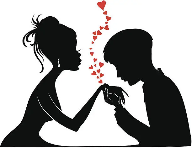 Vector illustration of Valentine Day's scene