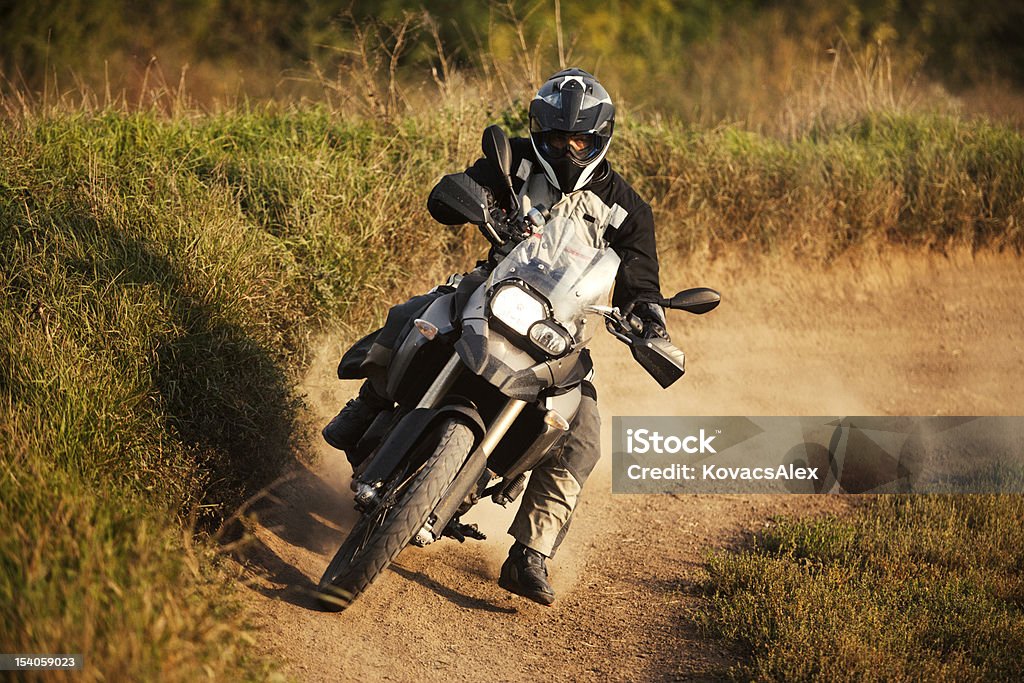 Enduro Fahrer - Lizenzfrei Motorrad Stock-Foto