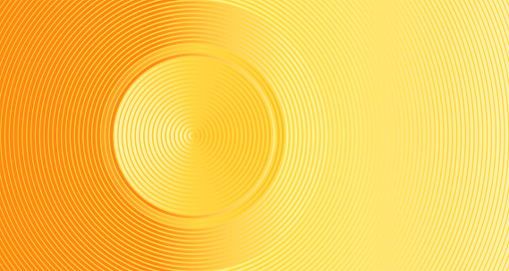 Gold Concentric circles abstract background