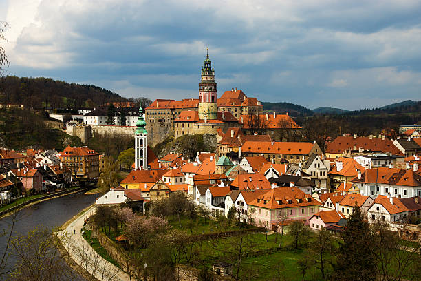 istock Spring view of Cesky Krumlov. Czech republic 154059652