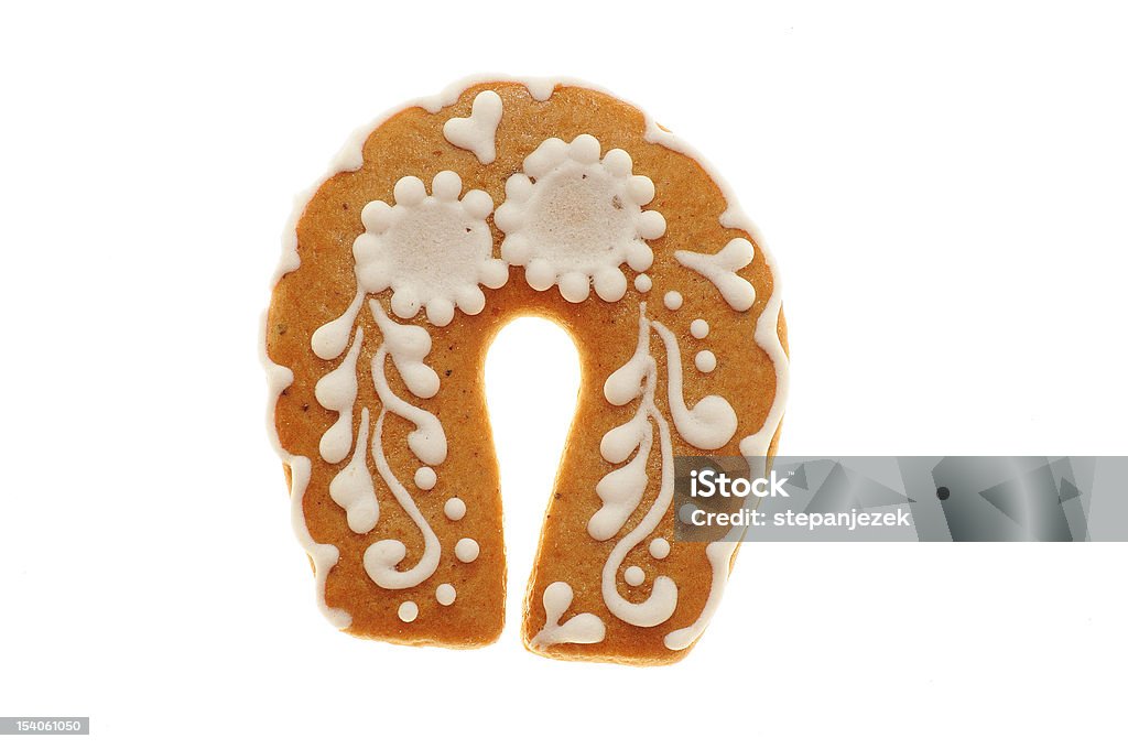 Gingerbread Podkowa - Zbiór zdjęć royalty-free (Ciasteczko)