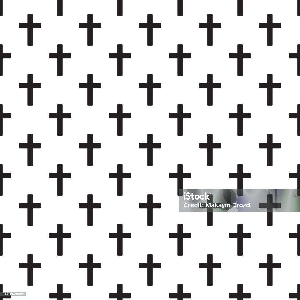 Traditional Christian Pattern Vector Christian Cross Seamless Pattern Vector Illustration Stock Illustration ...