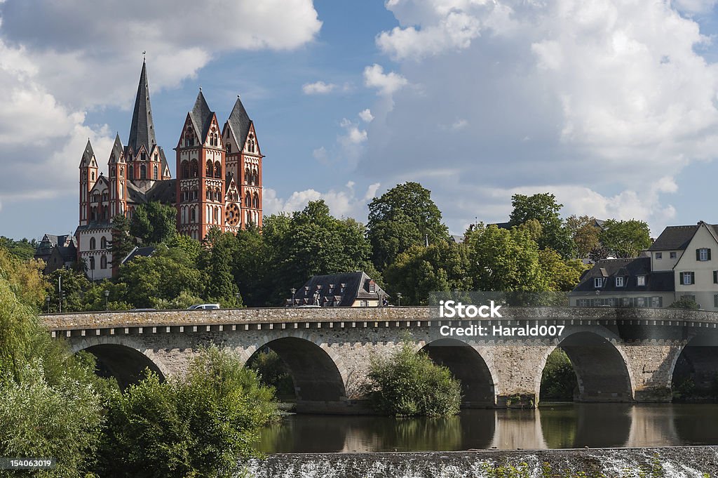 Limburg So called Georgsdom in Limburg with bridge. Taunus Mountains Stock Photo
