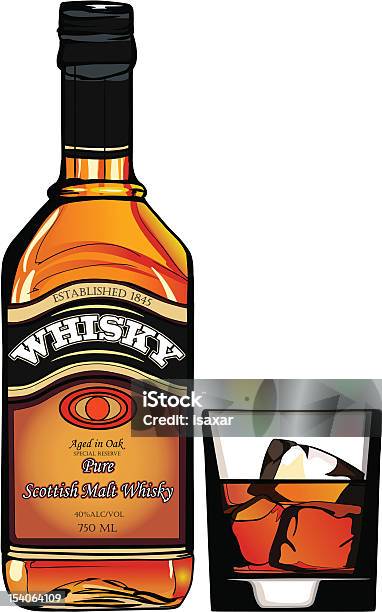 Butelka Whisky - Stockowe grafiki wektorowe i więcej obrazów Whisky - Whisky, Butelka, Skała