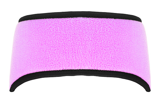 Violet training headband isolated on a white background. Hair band for sports.