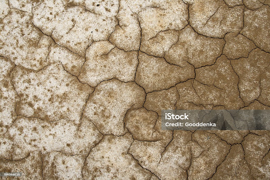 Cracked earth Close-up of earth cracked because of drought Abandoned Stock Photo