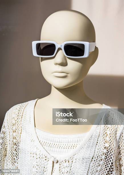 Typical Mannequin At A Shop Window Stock Photo - Download Image Now ...