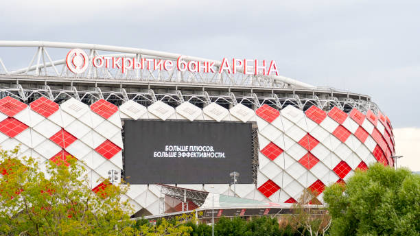 opening arena - football stadium spartak moscow - madrider fußball heute 個照片及圖片檔