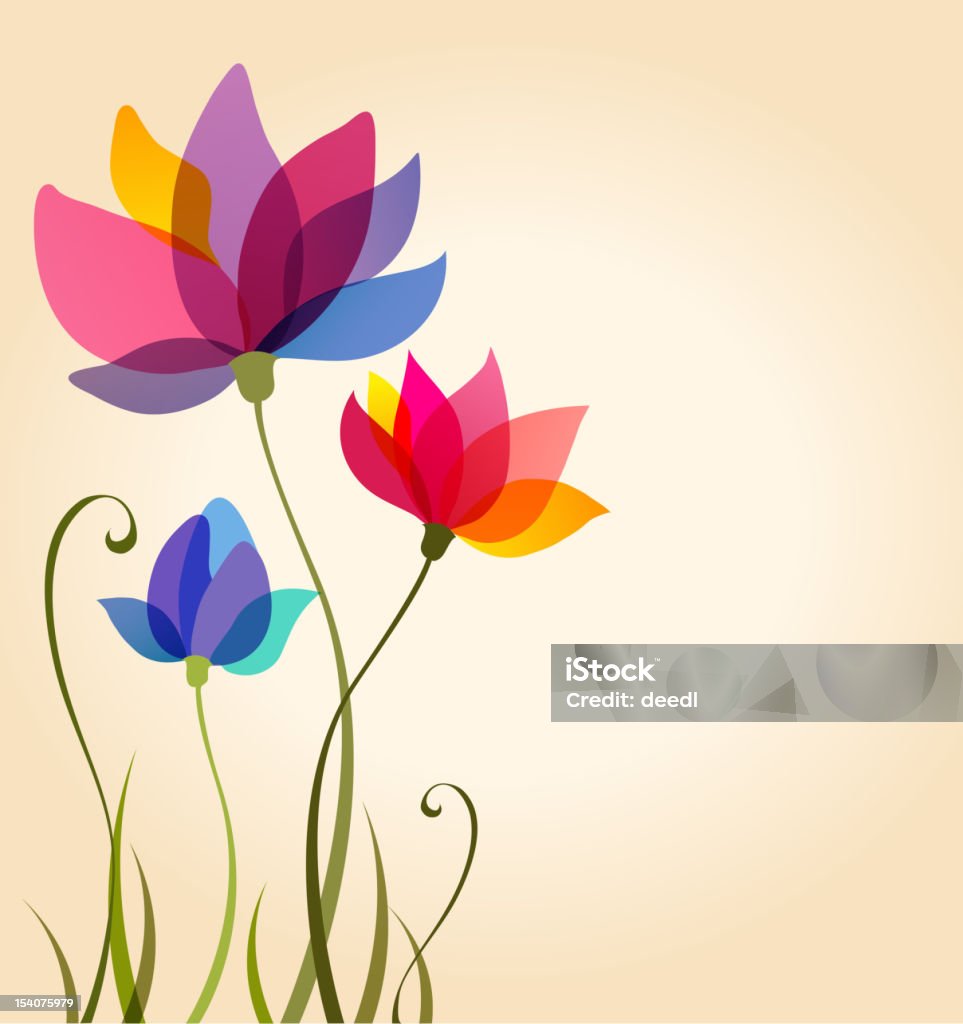 Fond Floral - clipart vectoriel de Abstrait libre de droits