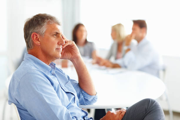 istock Mature businessman in deep thought 154076688