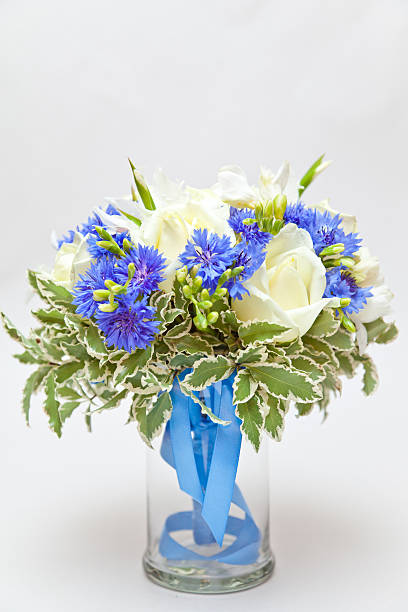 istock Wedding bouquet in a glass vase 154077022