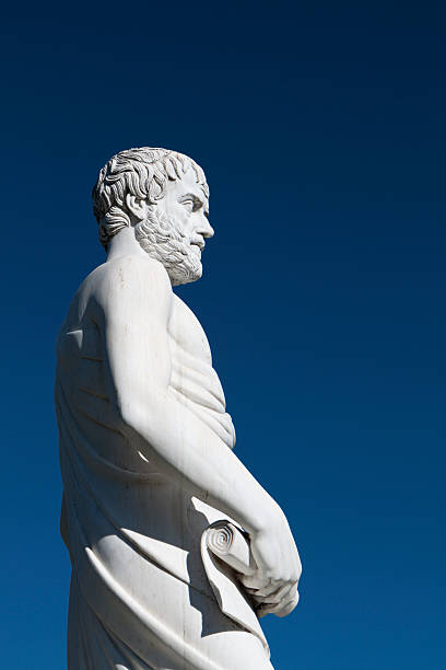 Aristotle statue located at Stageira of Greece