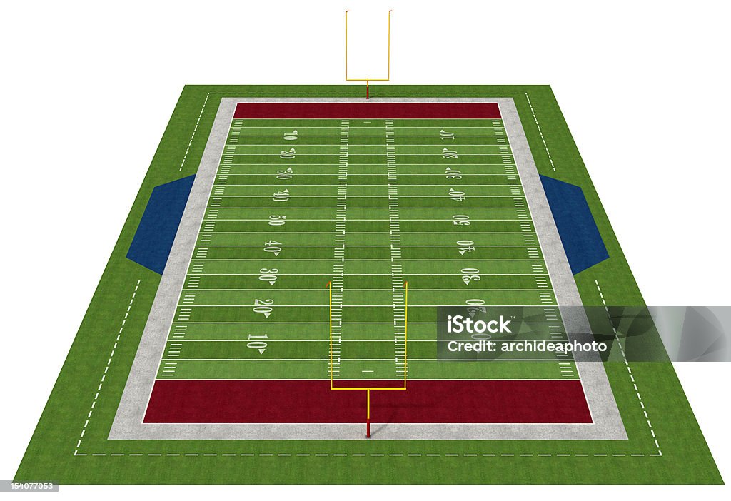 Terrain de football américain - Photo de Football américain libre de droits