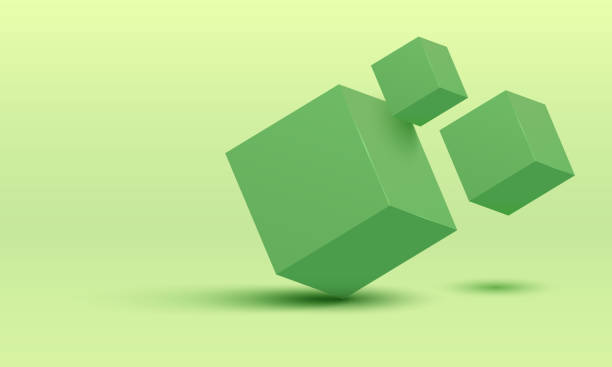istock White and lavender cubes. Box. Vector illustration. Vector illustration of 3d cubes, Flying cubes, abstraction from three-dimensional figures, space with cubes, 3d objects 1540773159