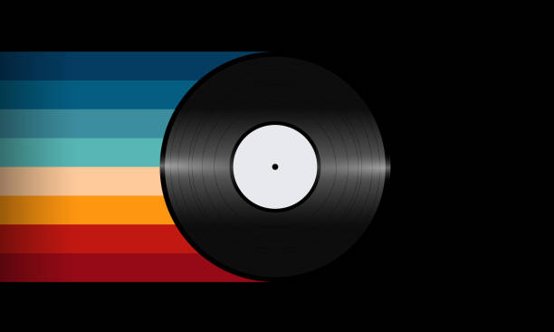 istock Vintage Striped Backgrounds, Posters, Banner Samples, Retro Colors from the 1970s 1980s, 70s, 80s, 90s style stripes background poster lines. Synthwave, vaporwave, retrowave music lp vinyl disc record 1540797726