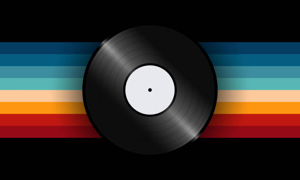 istock Vintage Striped Backgrounds, Posters, Banner Samples, Retro Colors from the 1970s 1980s, 70s, 80s, 90s style stripes background poster lines. Synthwave, vaporwave, retrowave music lp vinyl disc record 1540798263