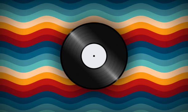 istock Vintage Striped Backgrounds, Posters, Banner Samples, Retro Colors from the 1970s 1980s, 70s, 80s, 90s style stripes background poster lines. Synthwave, vaporwave, retrowave music lp vinyl disc record 1540799340