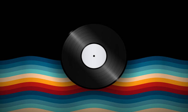 istock Vintage Striped Backgrounds, Posters, Banner Samples, Retro Colors from the 1970s 1980s, 70s, 80s, 90s style stripes background poster lines. Synthwave, vaporwave, retrowave music lp vinyl disc record 1540800103