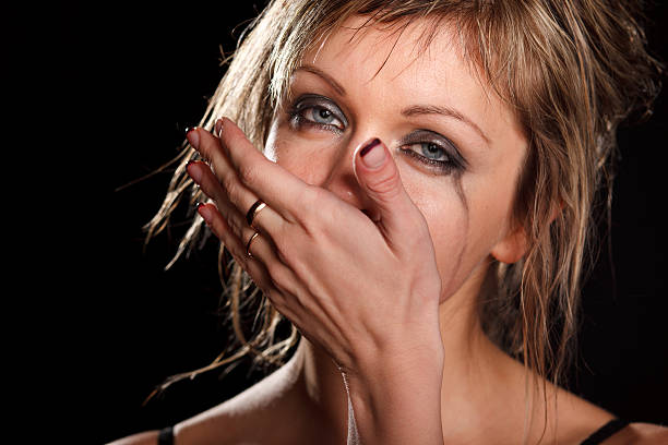 istock Depressed woman portrait 154080117