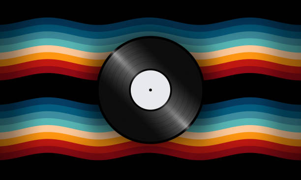 istock Vintage Striped Backgrounds, Posters, Banner Samples, Retro Colors from the 1970s 1980s, 70s, 80s, 90s style stripes background poster lines. Synthwave, vaporwave, retrowave music lp vinyl disc record 1540804025
