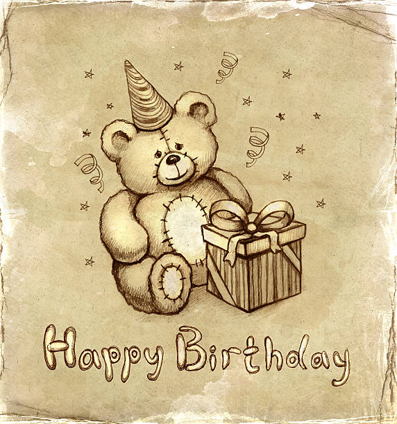 Birthday Card vector art illustration