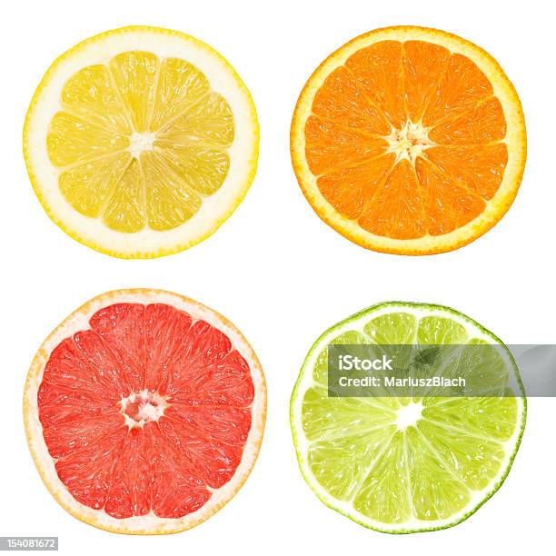 Citrus Slices Stock Photo - Download Image Now - Lemon - Fruit, Slice of Food, Citrus Fruit