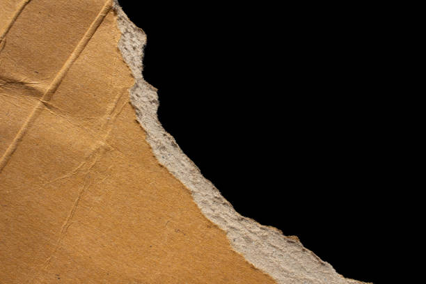 istock Rip paper piece isolated on a black background 1540851229