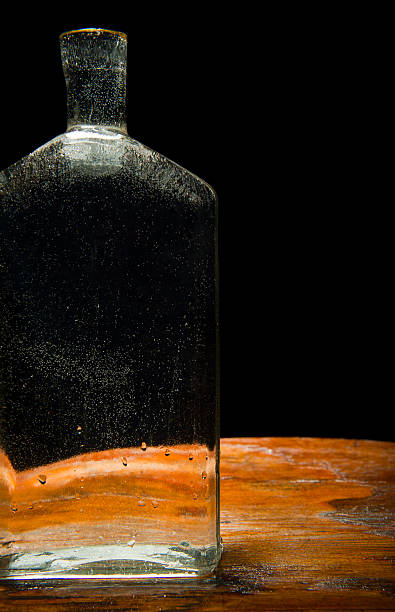 istock Vintage bottle filled with water 154086647