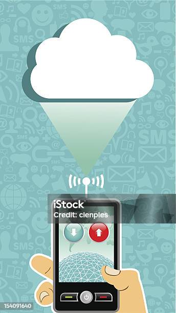 Cloud Computing Komunikacji - Stockowe grafiki wektorowe i więcej obrazów Aplikacja mobilna - Aplikacja mobilna, Biznes, Biznes międzynarodowy